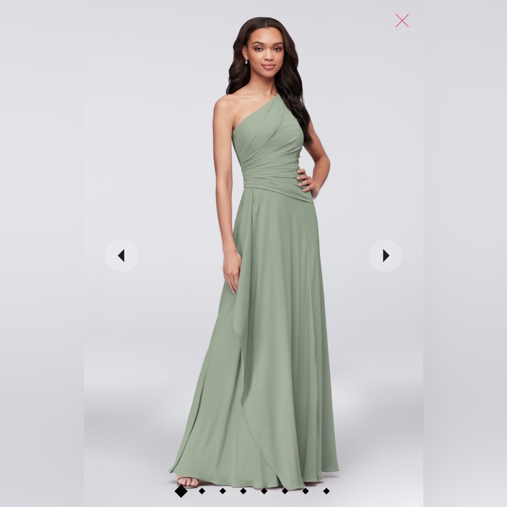 Dusty sage green bridesmaid dress